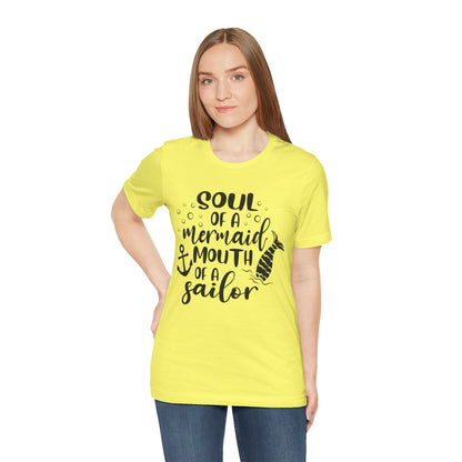 Mermaid Soul Tee — "Soul of a Mermaid, Mouth of a Sailor" Graphic T-Shirt