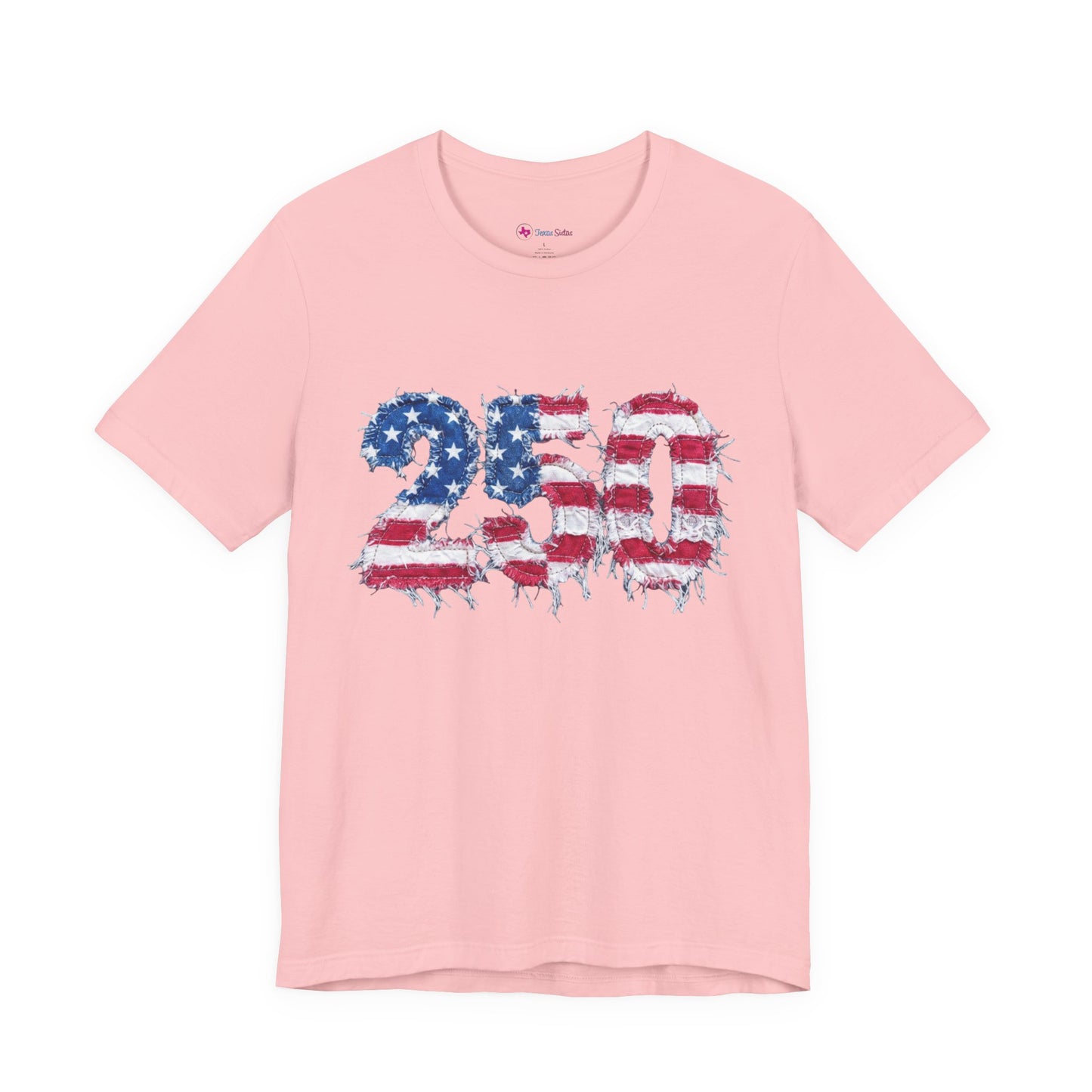 4th of July Frayed Patch Graphic Tee — Patriotic Independence Day T-Shirt