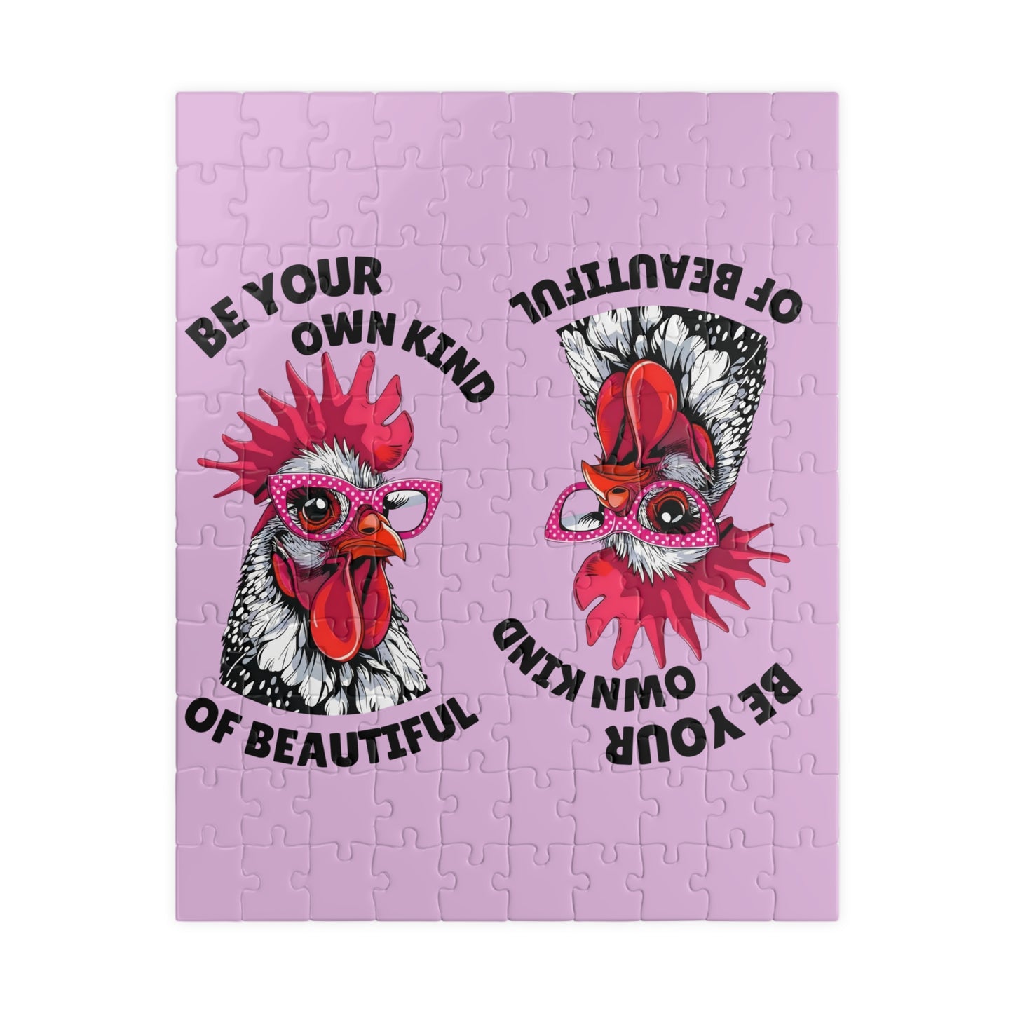Be Your Own Kind of Beautiful Chicken Puzzle | Assorted Size Jigsaw Puzzles
