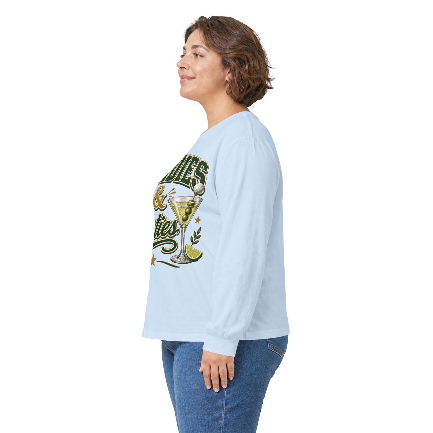 Birdies & Dirties Long Sleeve T-Shirt Golf Cocktail Marini's