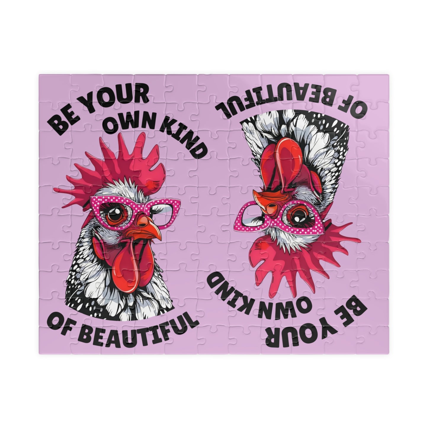 Be Your Own Kind of Beautiful Chicken Puzzle | Assorted Size Jigsaw Puzzles
