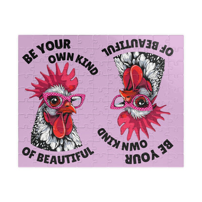 Be Your Own Kind of Beautiful Chicken Puzzle | Assorted Size Jigsaw Puzzles