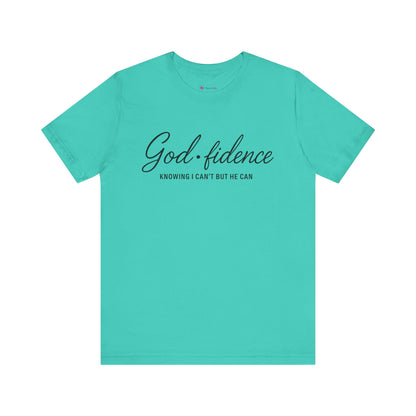 God*Fidence Unisex Tee - Knowing I Can't but He CAN T-Shirt
