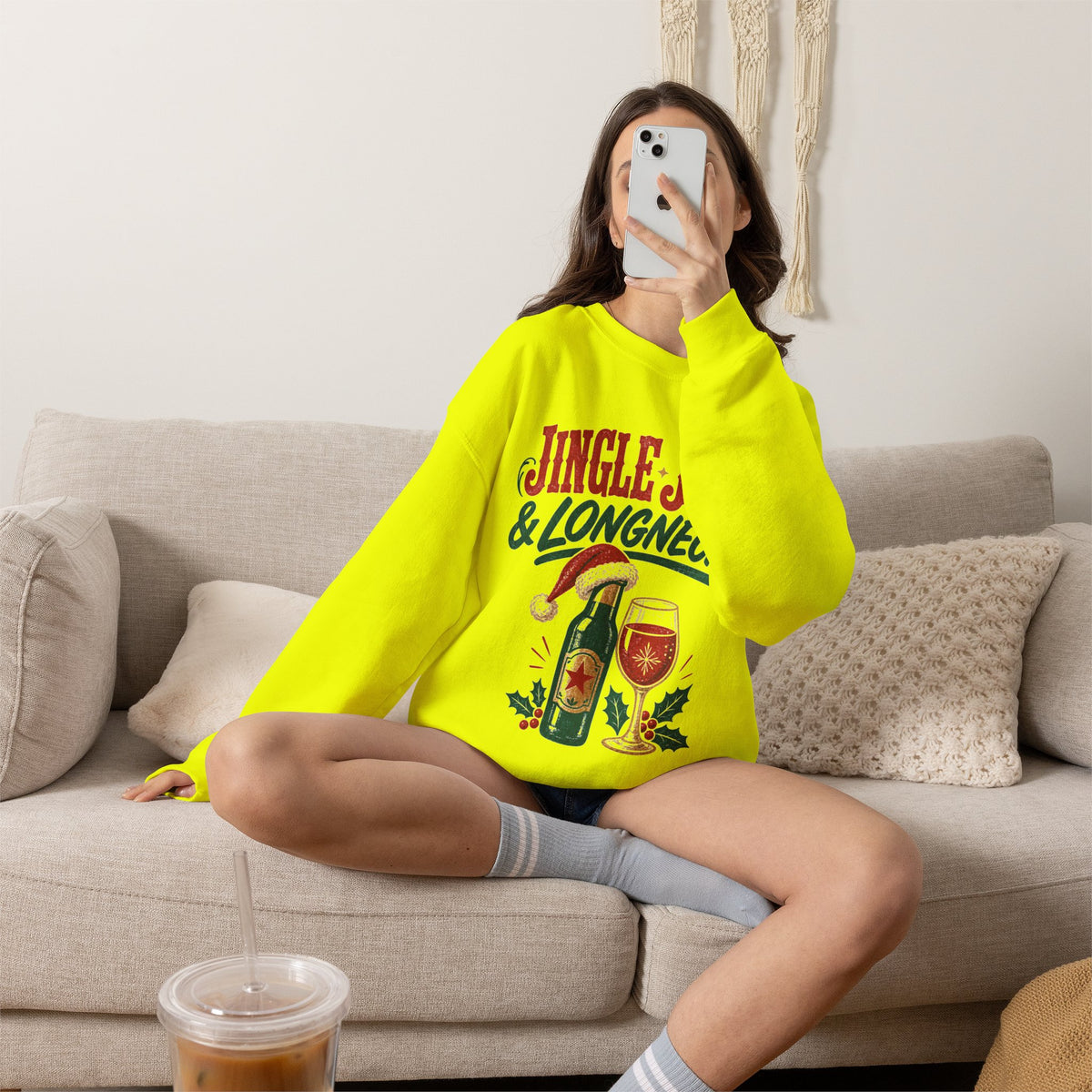 Jingle Juice & Longnecks Christmas Sweatshirt