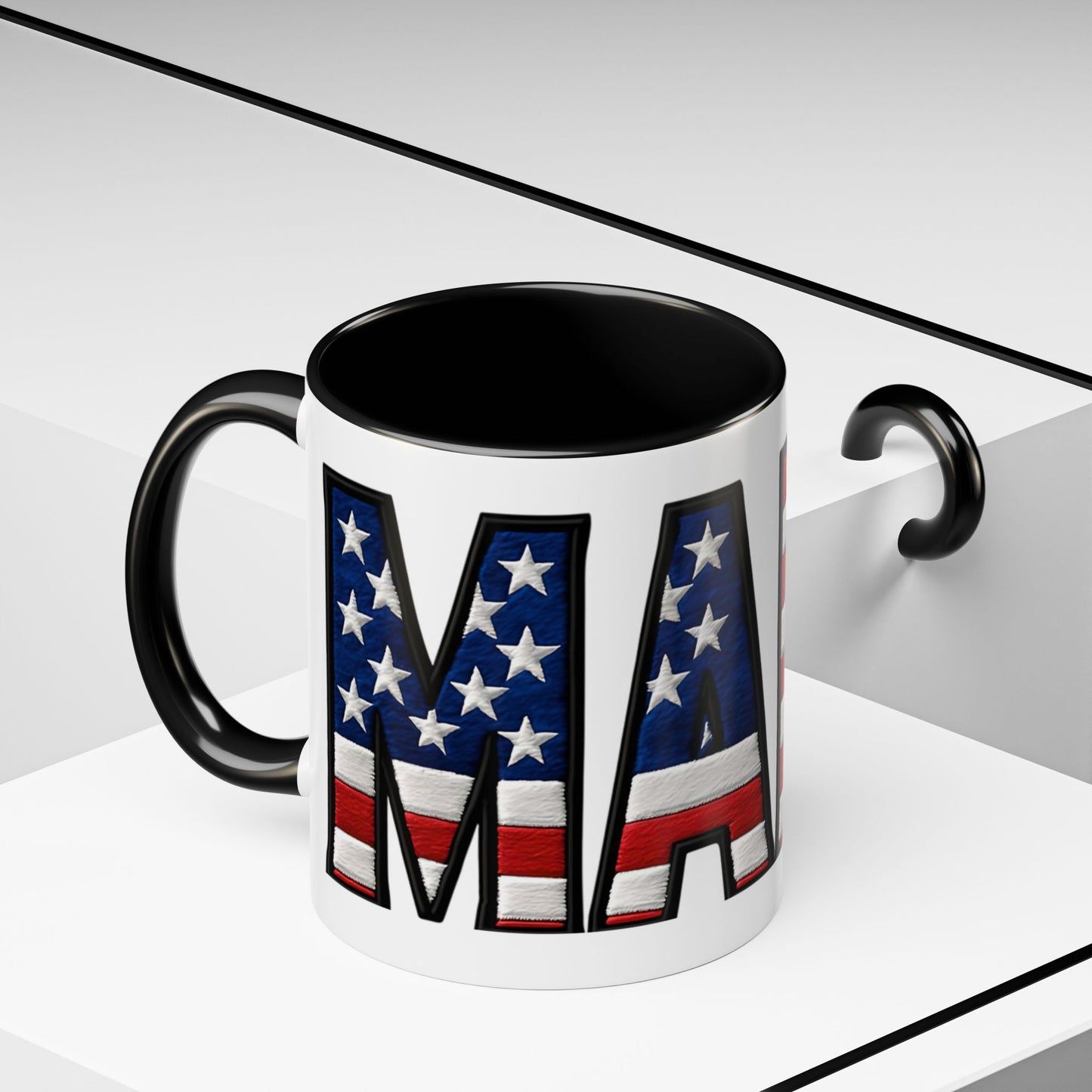 Patriotic AMERICA Flag MAMA Accent Coffee Mug 11 or 15oz