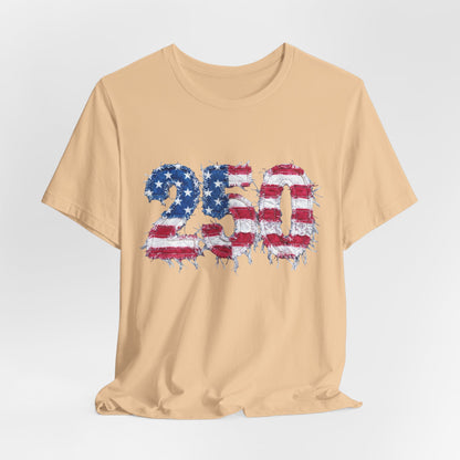 4th of July Frayed Patch Graphic Tee — Patriotic Independence Day T-Shirt