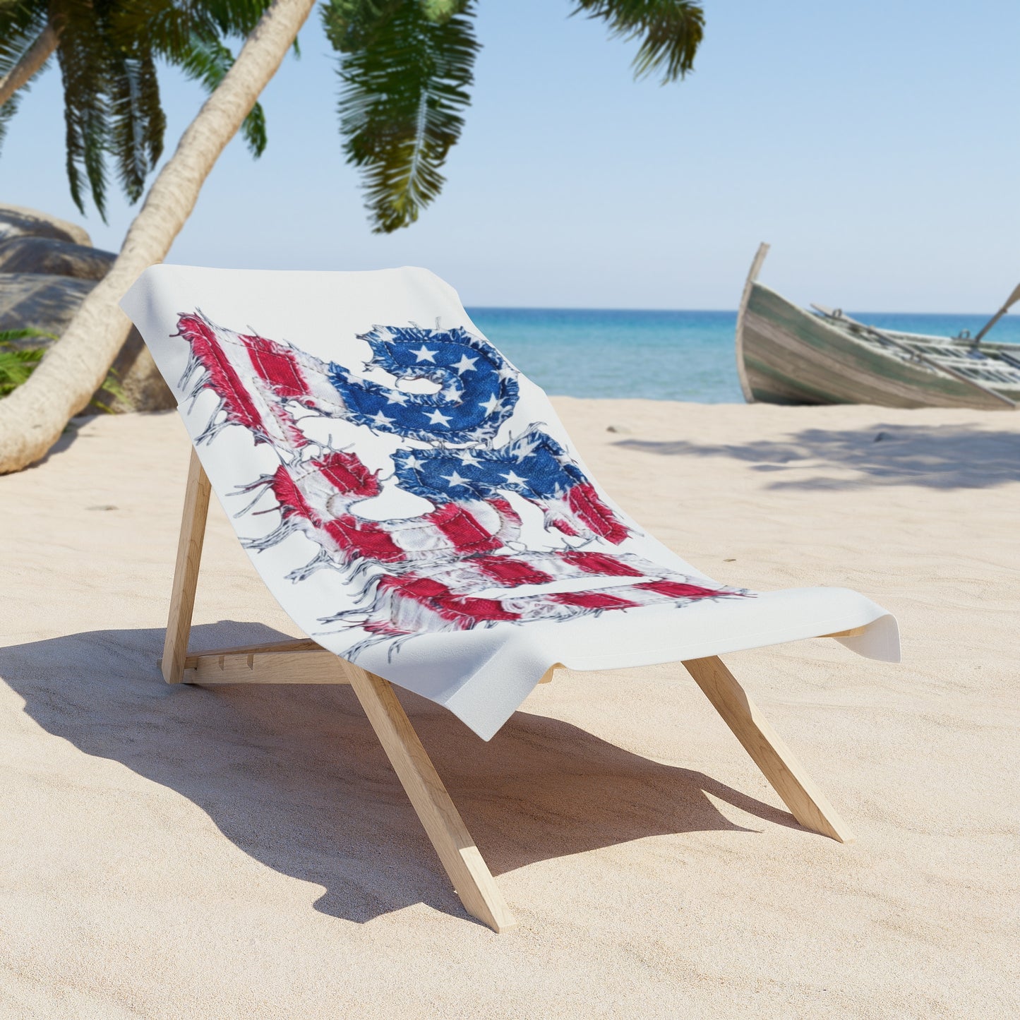 250th 4th of July USA Flag Beach Towel Pool Towel River Towel