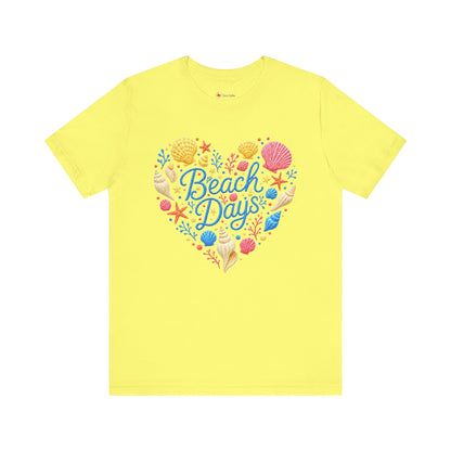 Beach Days heart seashells T-Shirt