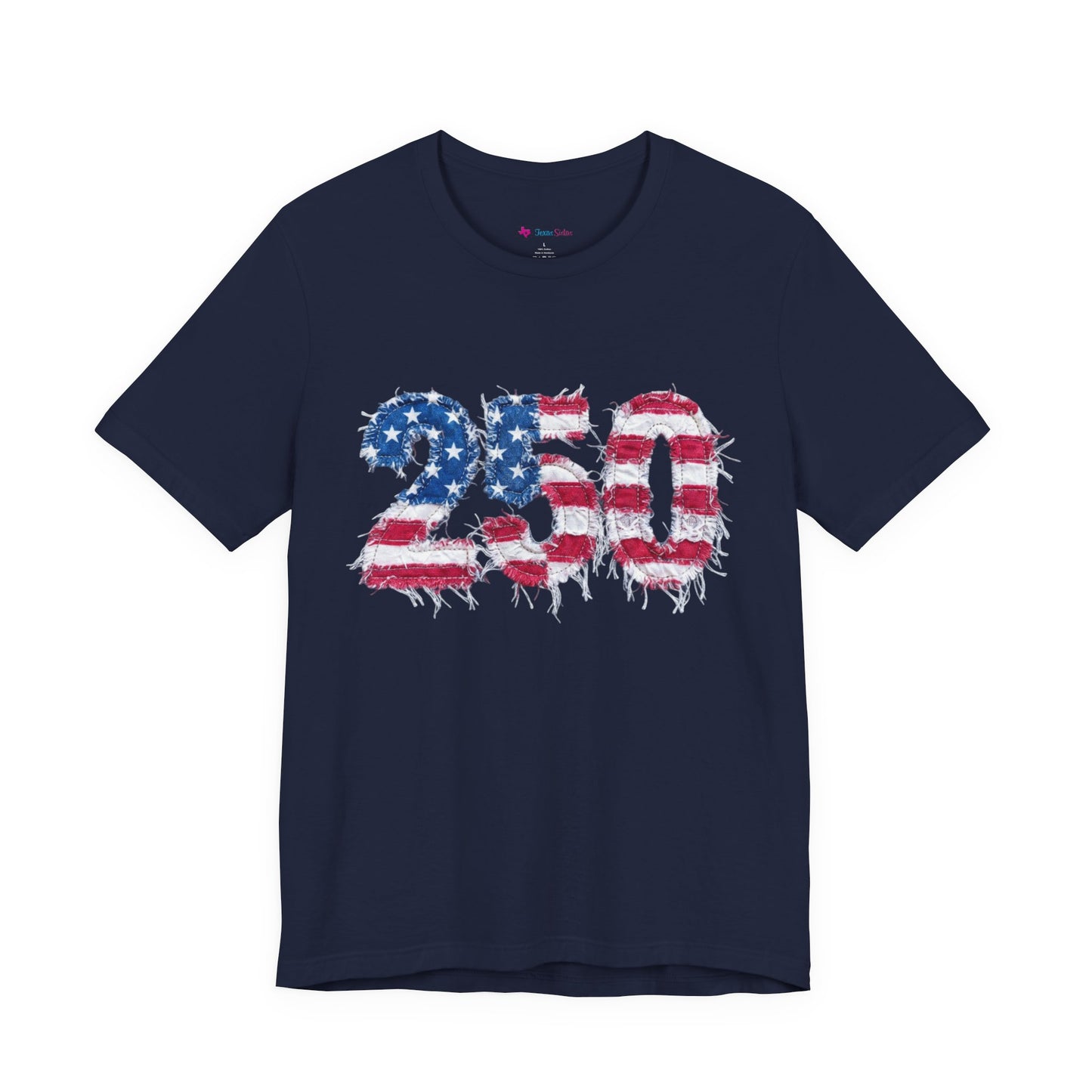 4th of July Frayed Patch Graphic Tee — Patriotic Independence Day T-Shirt