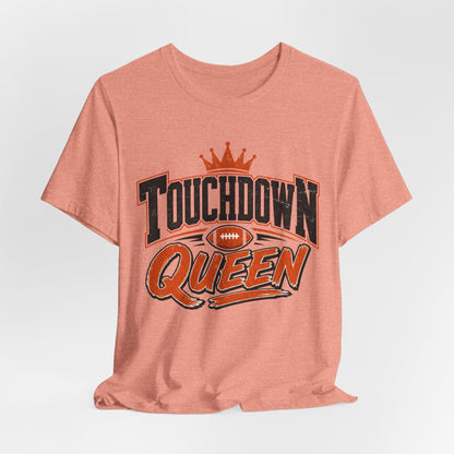 Touchdown Queen T-SHIRT Football Season Tailgate Time