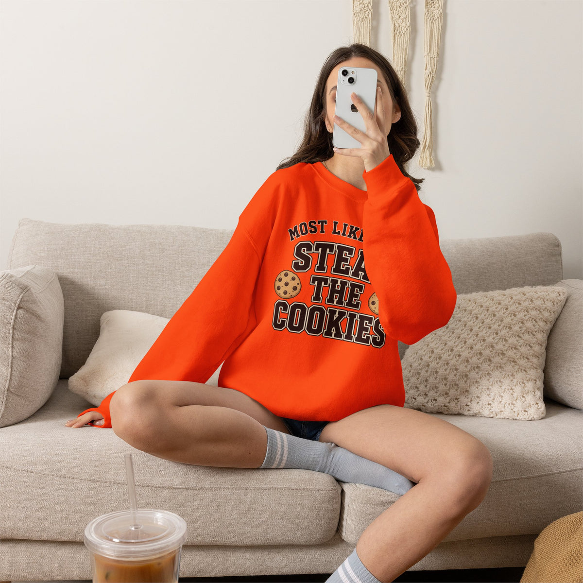 Most Likely To Steal The Cookies Sweatshirt - Christmas Crewneck