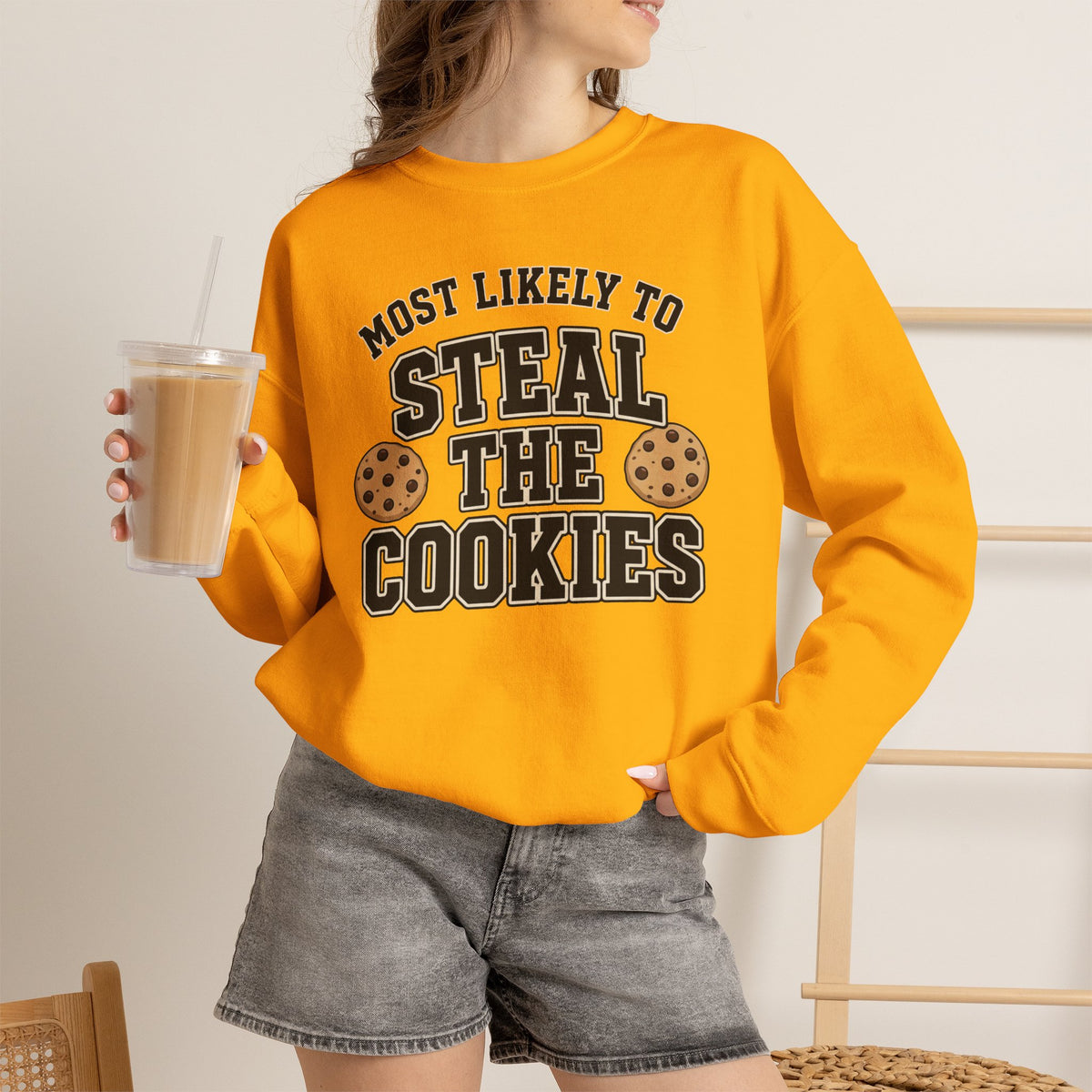 Most Likely To Steal The Cookies Sweatshirt - Christmas Crewneck