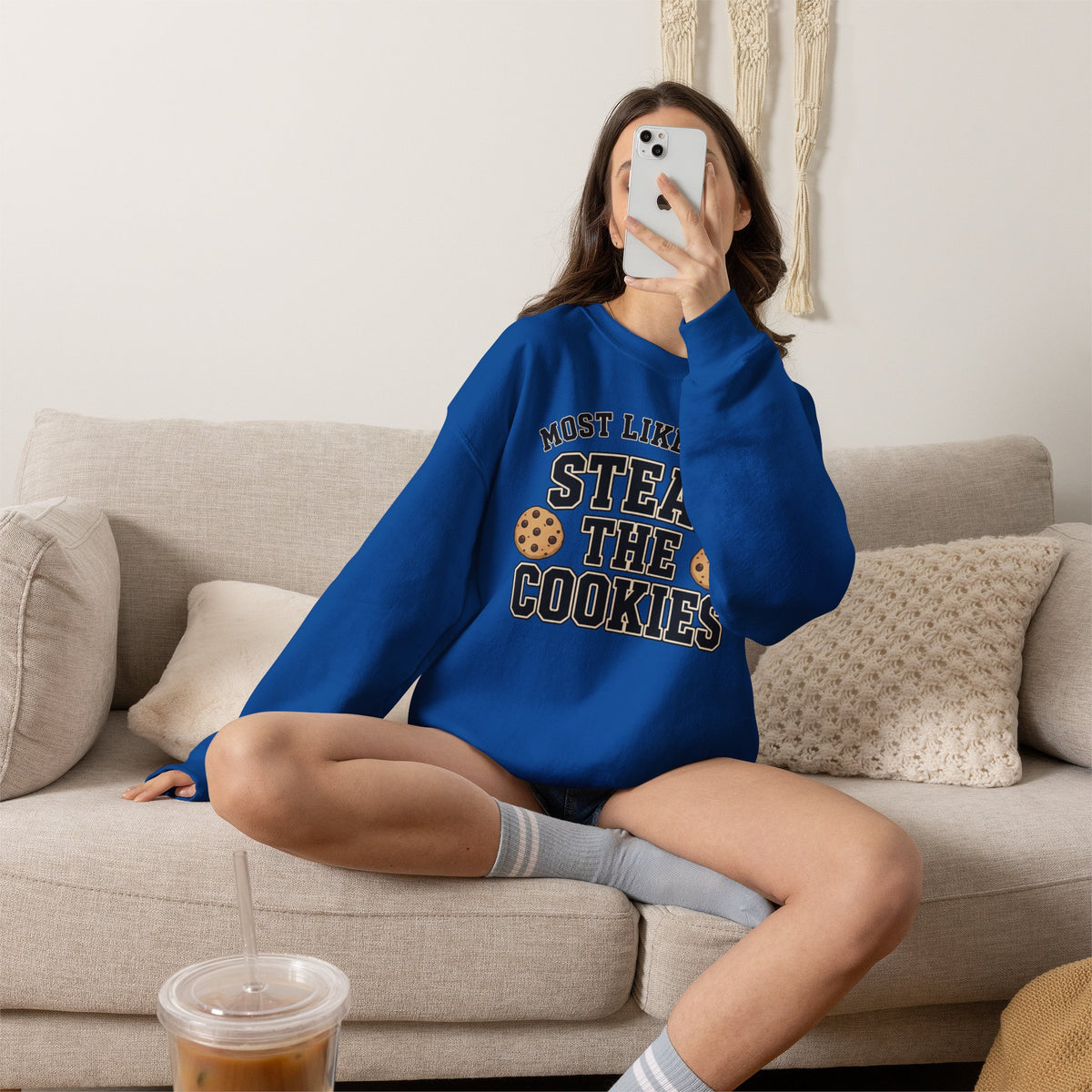 Most Likely To Steal The Cookies Sweatshirt - Christmas Crewneck