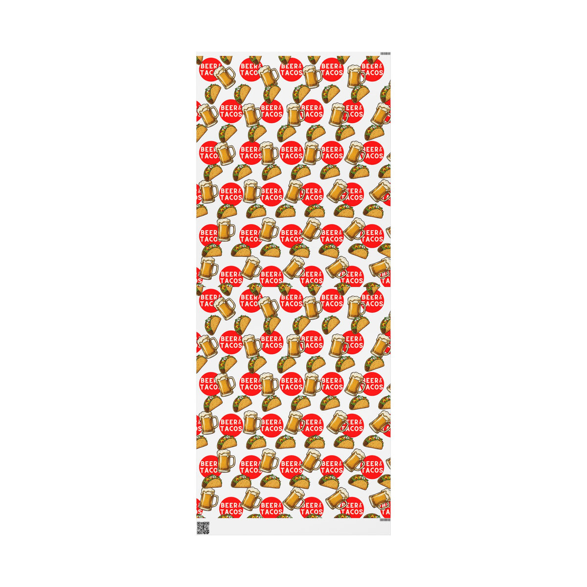 Beer & Tacos Wrapping Paper — Festive Christmas Holiday Gift Wrap