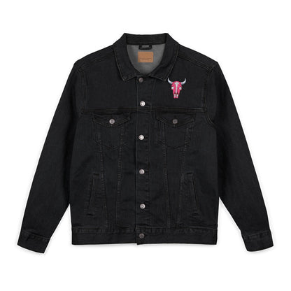 Western Bling Skull Denim Jacket - White, Black or Denim LOVE