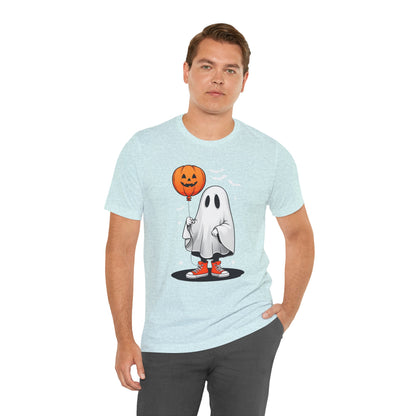 Ghost Tee with Orange Hightops and Pumpkin Balloon