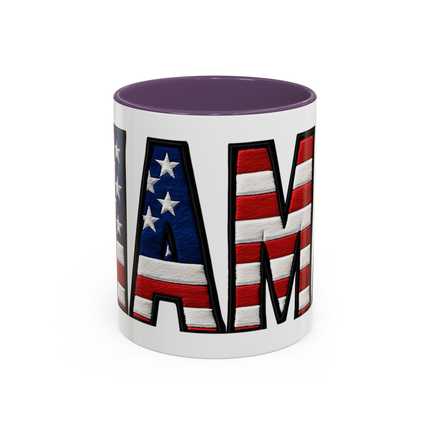 Patriotic AMERICA Flag MAMA Accent Coffee Mug 11 or 15oz
