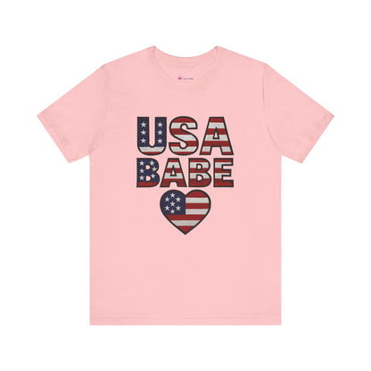USA BABE HEART T-SHIRT