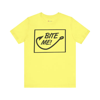 Fishing Hook Unisex Tee - 'BITE ME' Design