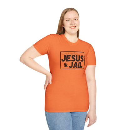 Somewhere Between Jesus & Jail T-Shirt