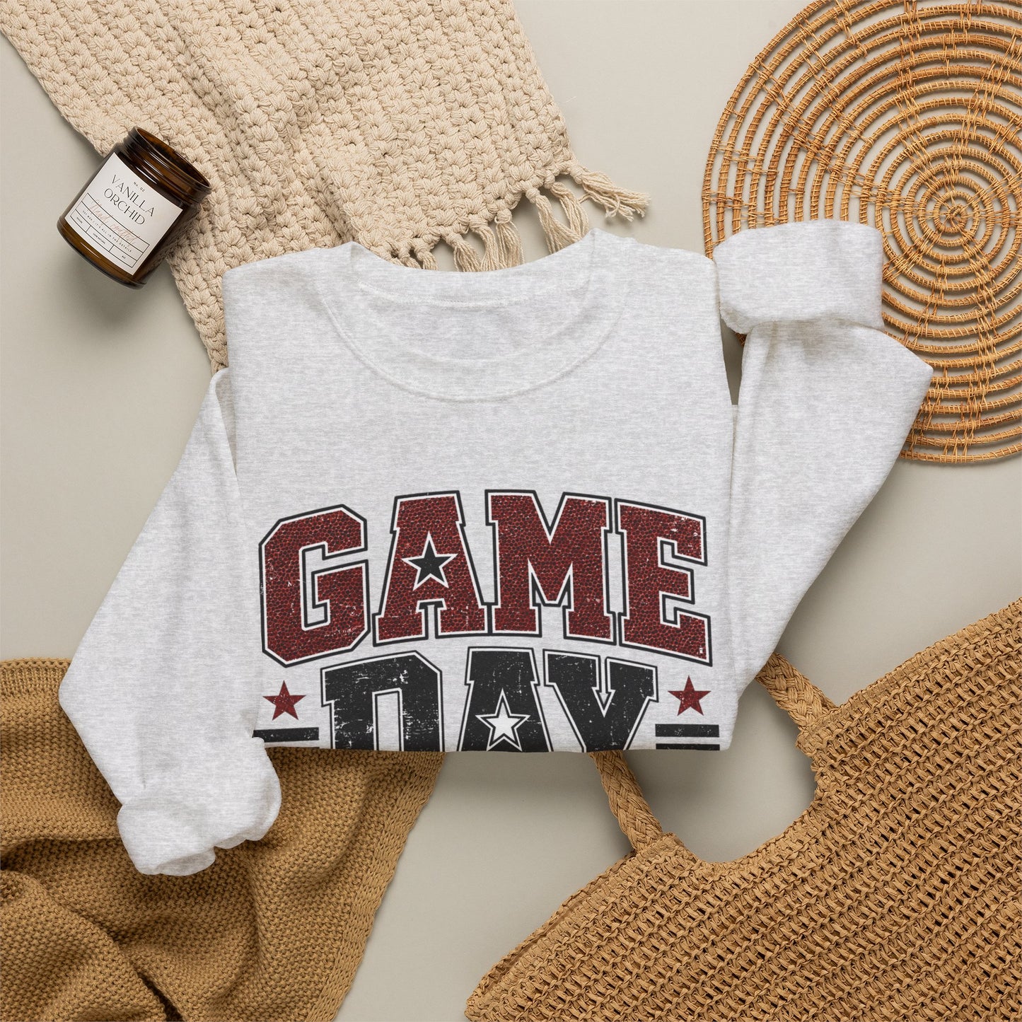 Game Day Mode Sweatshirt — Football Fan Crewneck