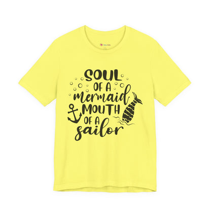 Mermaid Soul Tee — "Soul of a Mermaid, Mouth of a Sailor" Graphic T-Shirt