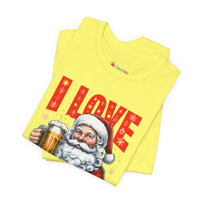 Funny Santa I LOVE DECEM-BEER T-Shirt