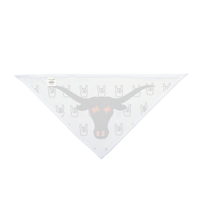 Rockin' Pet Bandana for Longhorn Lovers, Dog Accessories, Festival Gear, Pet Outfit, Cute Dog Wear, Unique Pet Gift