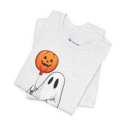 Ghost Tee with Orange Hightops and Pumpkin Balloon