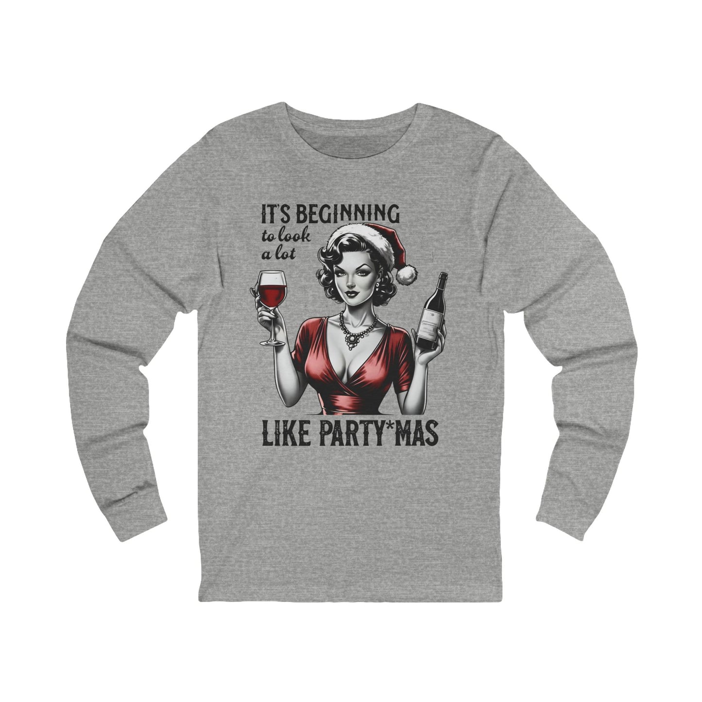 It's Beginning to Look a lot like PARTY*MAS Long Sleeve Christmas T-SHIRT