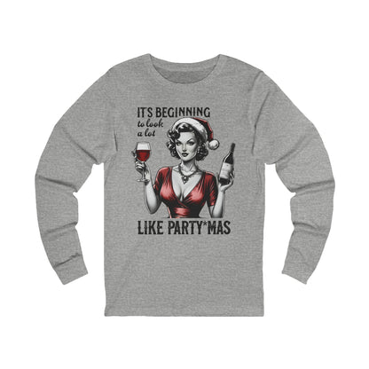 It's Beginning to Look a lot like PARTY*MAS Long Sleeve Christmas T-SHIRT