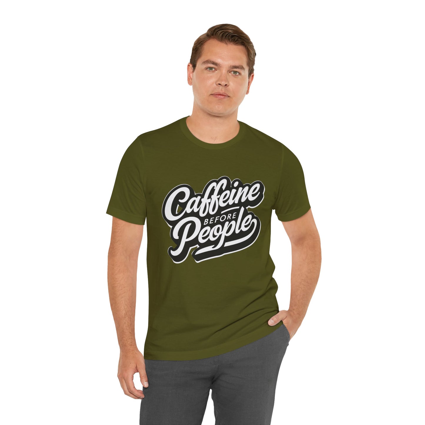 Caffeine Before People T-Shirt | Coffee Lover Tee
