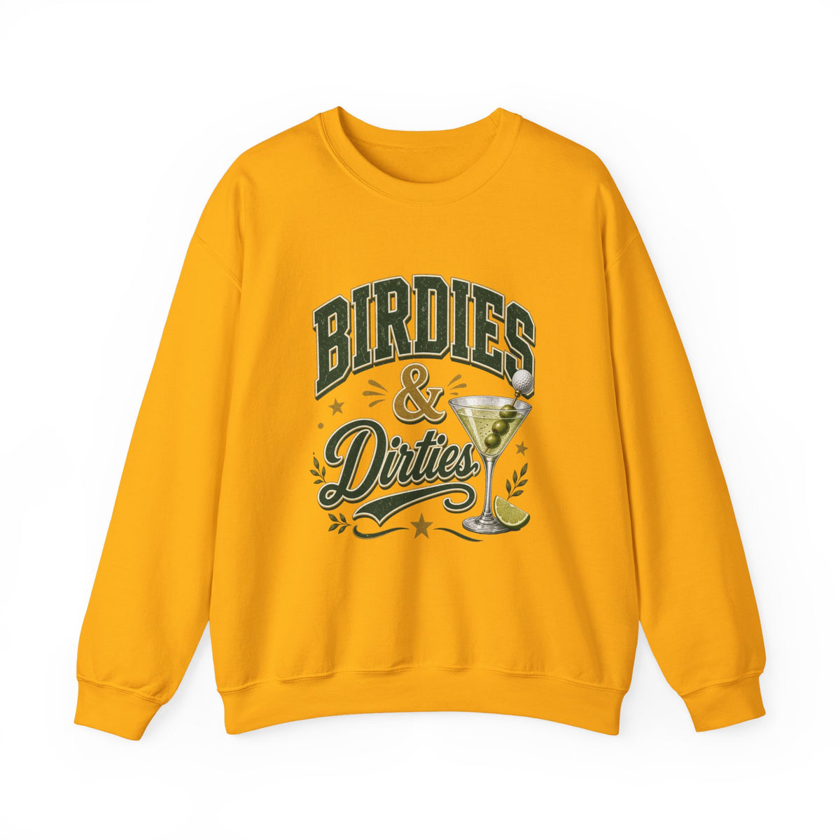 Golf Birdies & Dirties Crewneck Sweatshirt Golfing & Martini's