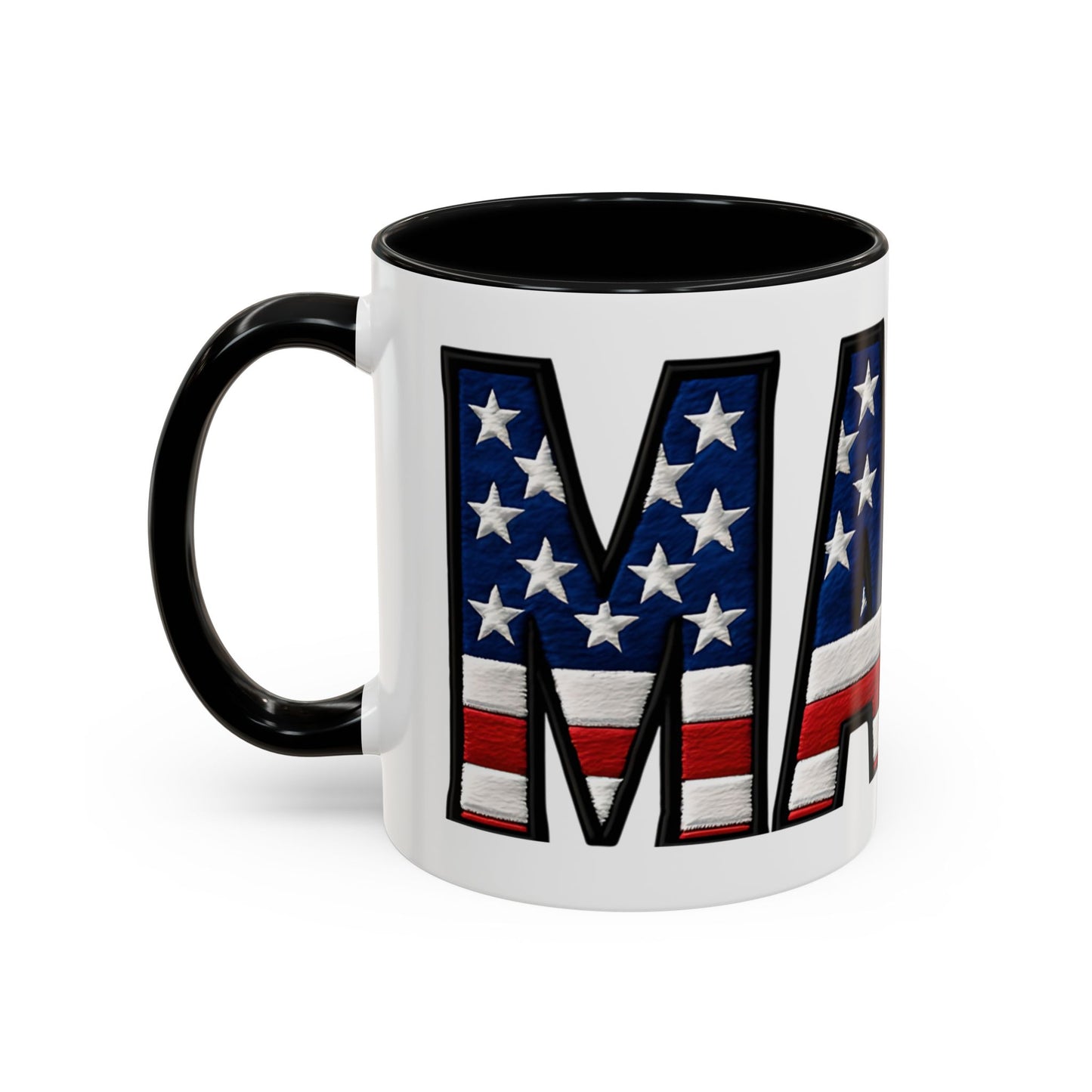 Patriotic AMERICA Flag MAMA Accent Coffee Mug 11 or 15oz