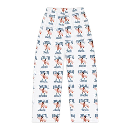 Coastal Cowgirl Pajama Pants — All-Over Print Beach Pattern