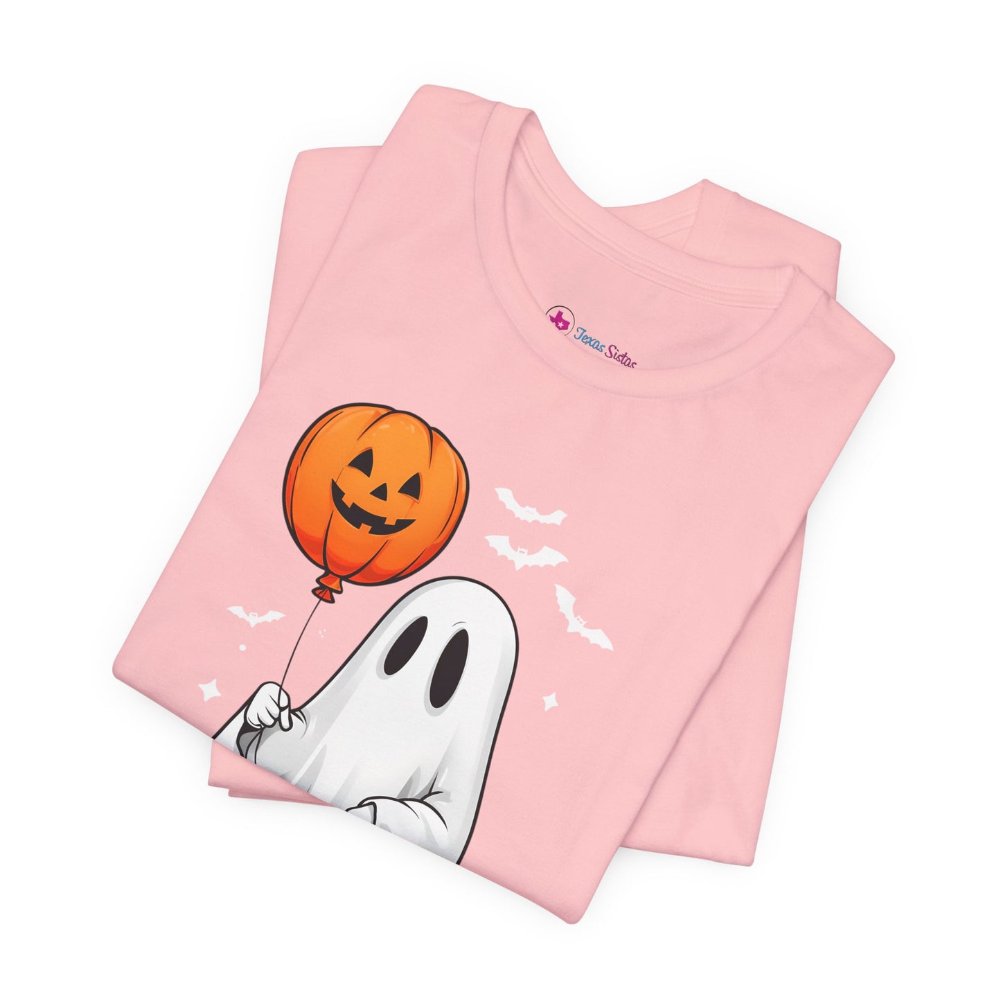 Ghost Tee with Orange Hightops and Pumpkin Balloon