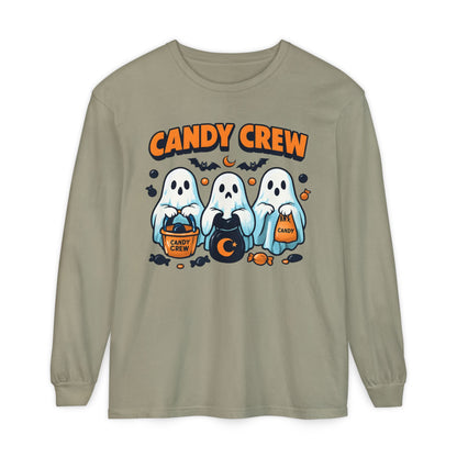 Halloween Ghosts Candy Crew Long Sleeve T-Shirt