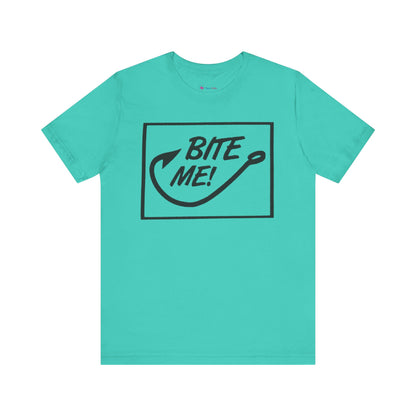 Fishing Hook Unisex Tee - 'BITE ME' Design