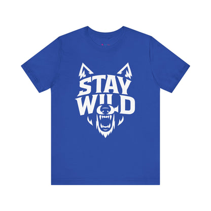 Wolf Face Unisex Tee - STAY WILD T-Shirt