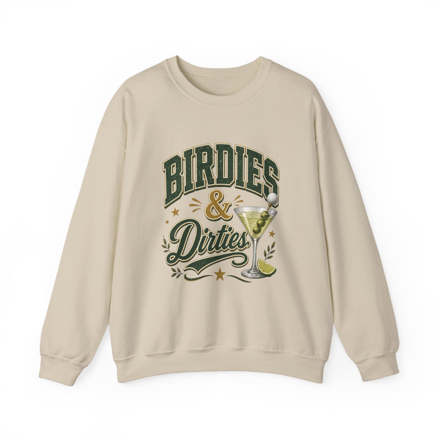 Golf Birdies & Dirties Crewneck Sweatshirt Golfing & Martini's