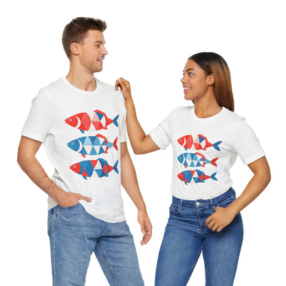 Patriotic Fish T-Shirt Unisex