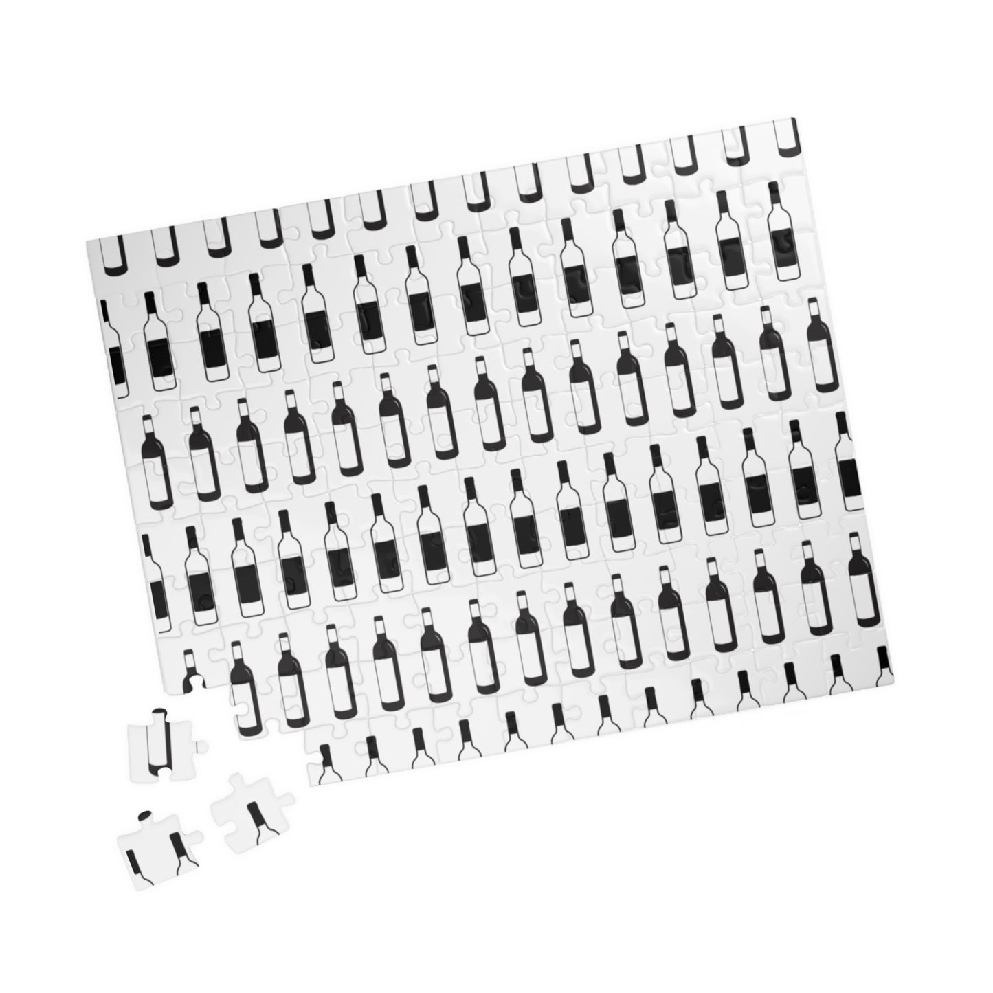 Wine Bottle Pattern Puzzle 520 or 1014 Piece Jigsaw