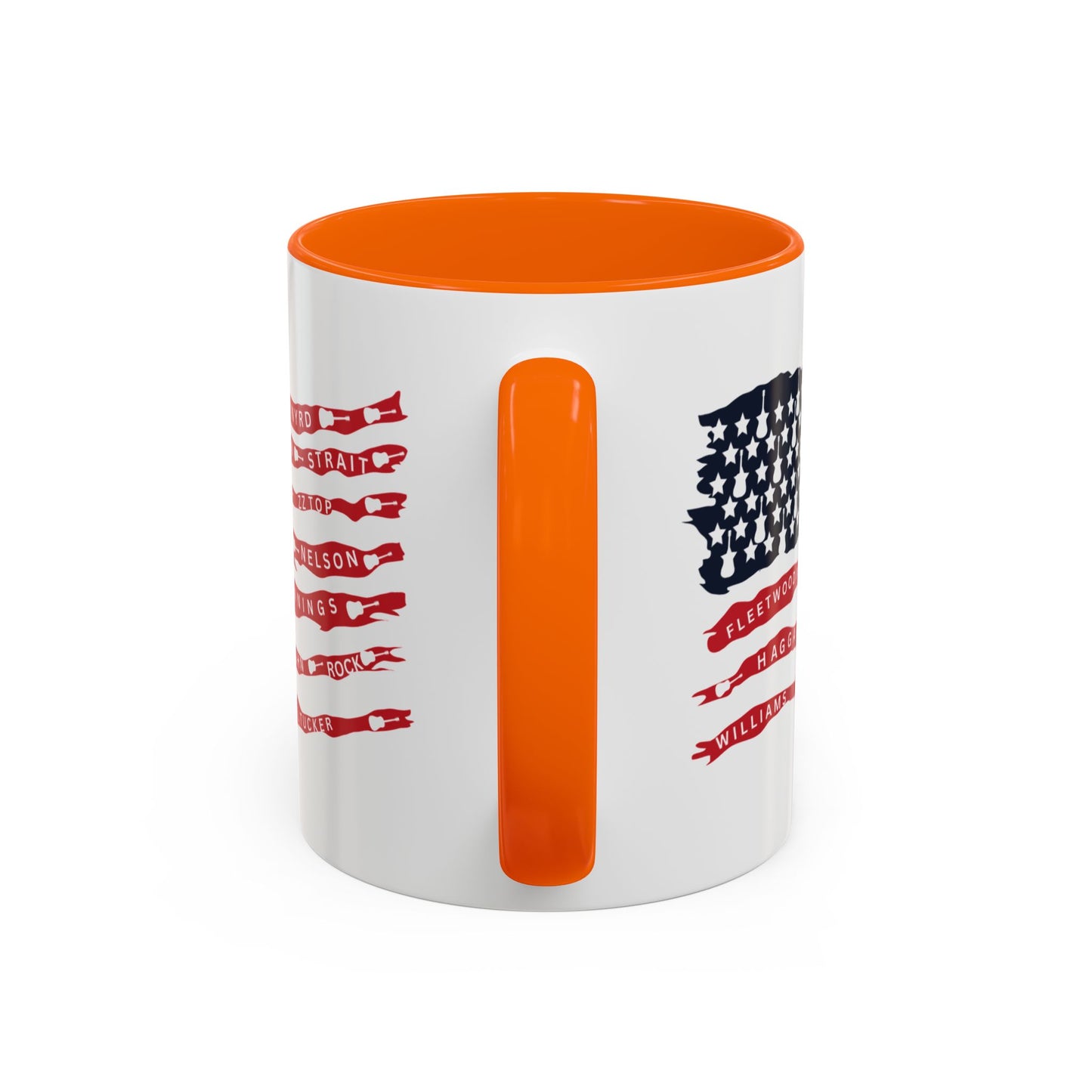 OG Southern Rock Bands & Country Greats USA Flag  Mug  11 or 15oz Coffee Cup