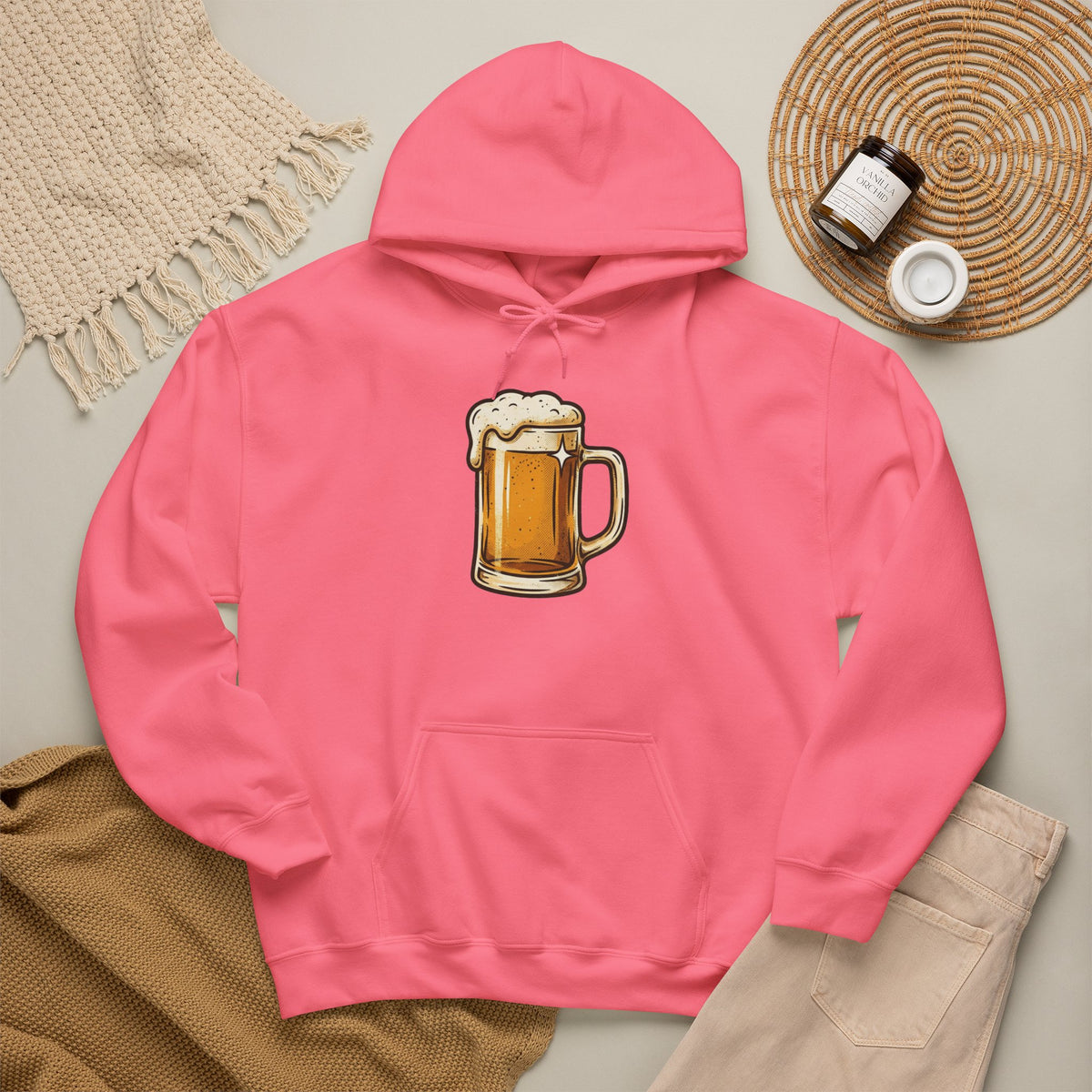 Beer Mug Hoodie — Cozy Beer Graphic Pullover for Brewers & Pub Lovers