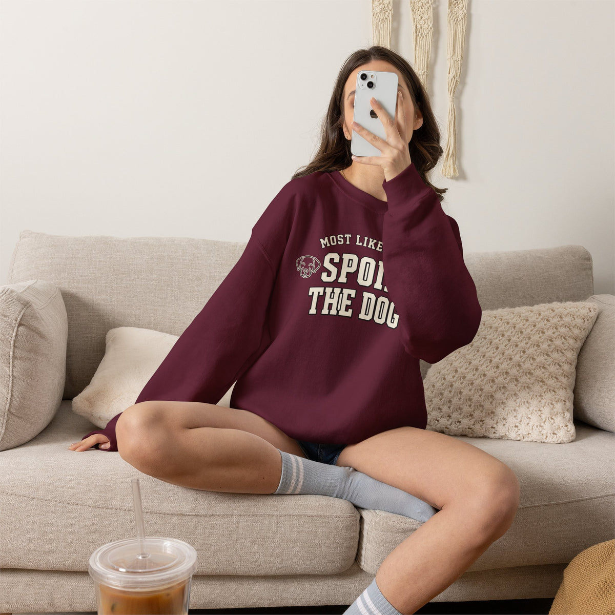 Most Likely To Spoil The Dog Sweatshirt - Funny Dog Mom Crewneck