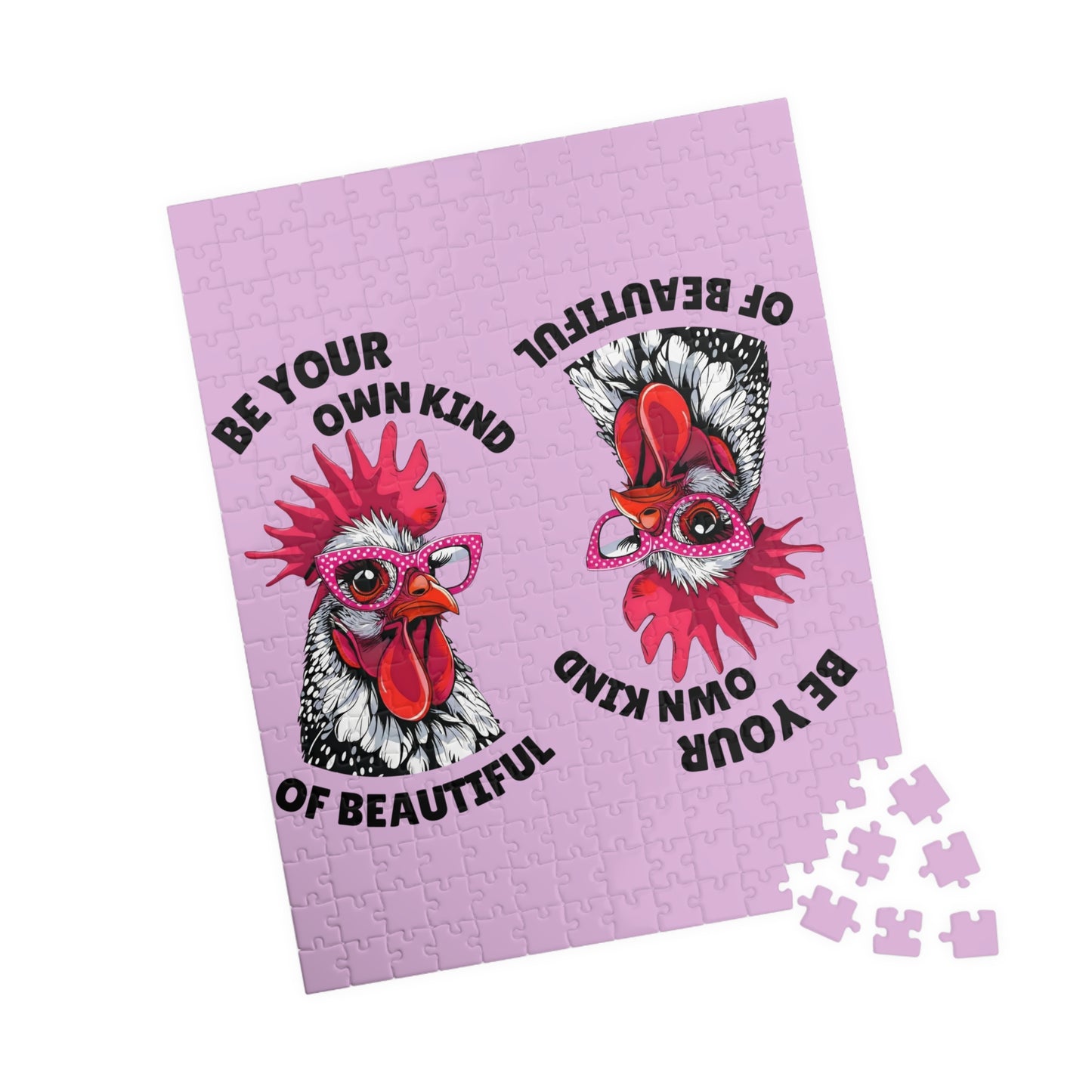 Be Your Own Kind of Beautiful Chicken Puzzle | Assorted Size Jigsaw Puzzles