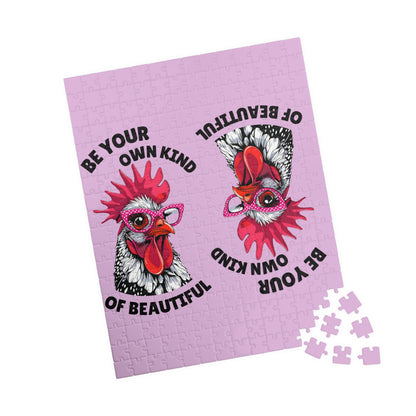 Be Your Own Kind of Beautiful Chicken Puzzle | Assorted Size Jigsaw Puzzles