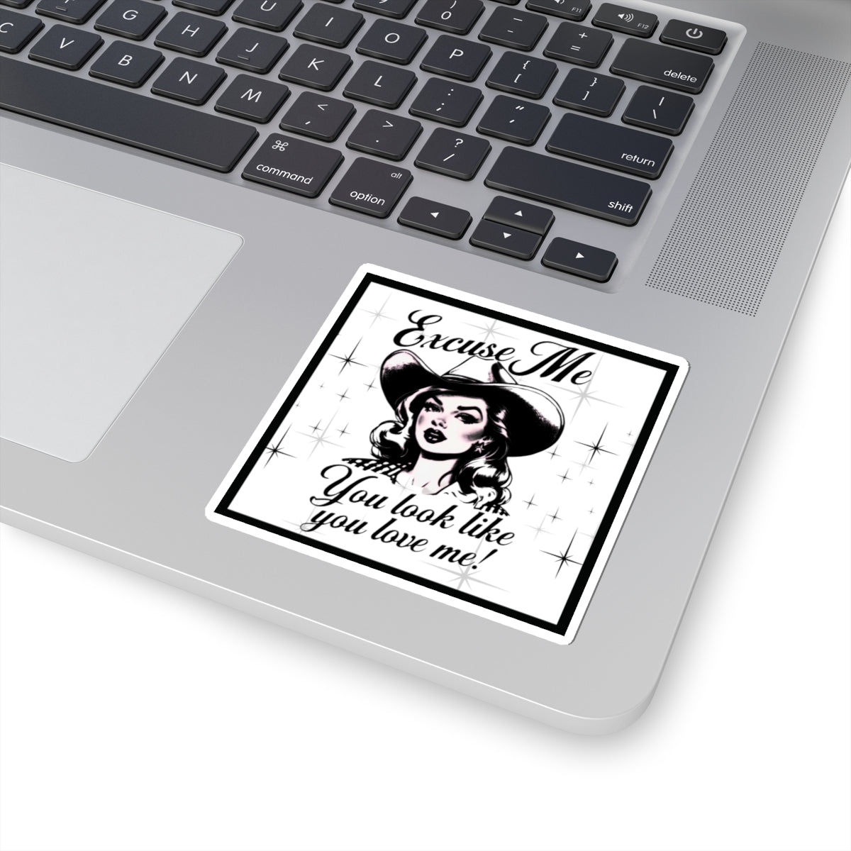 Cowgirl You Look Like You Love Me Kiss-Cut Stickers