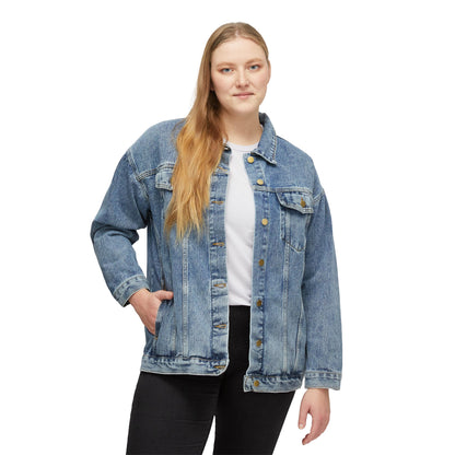 Denim Jacket — 'America 250 Years' Patch Backed Women's Jean Jacket