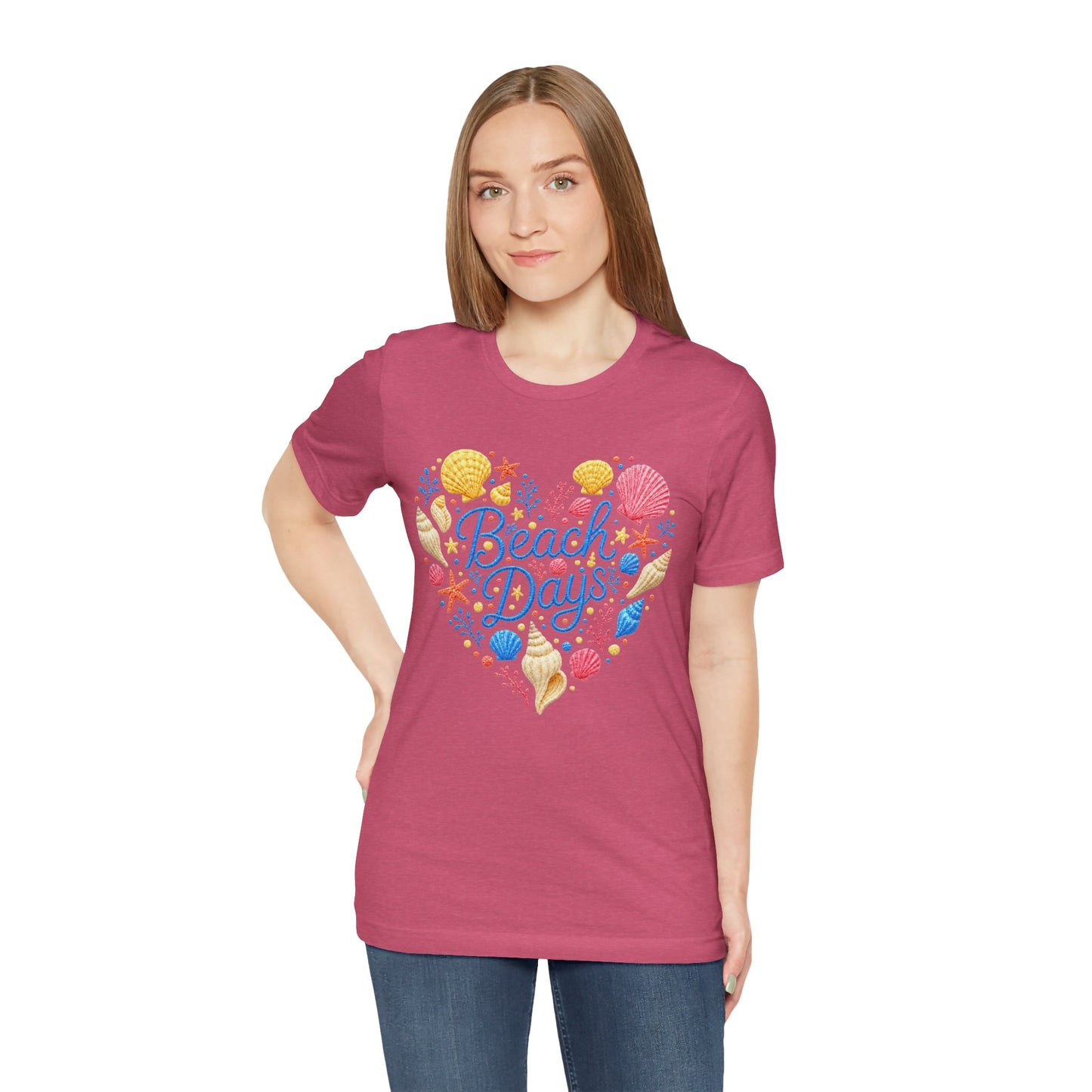 Beach Days heart seashells T-Shirt